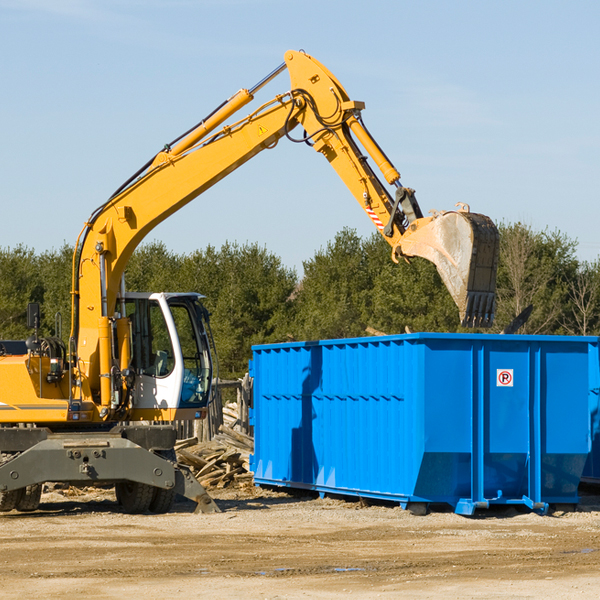 can i choose the location where the residential dumpster will be placed in Lindsay California